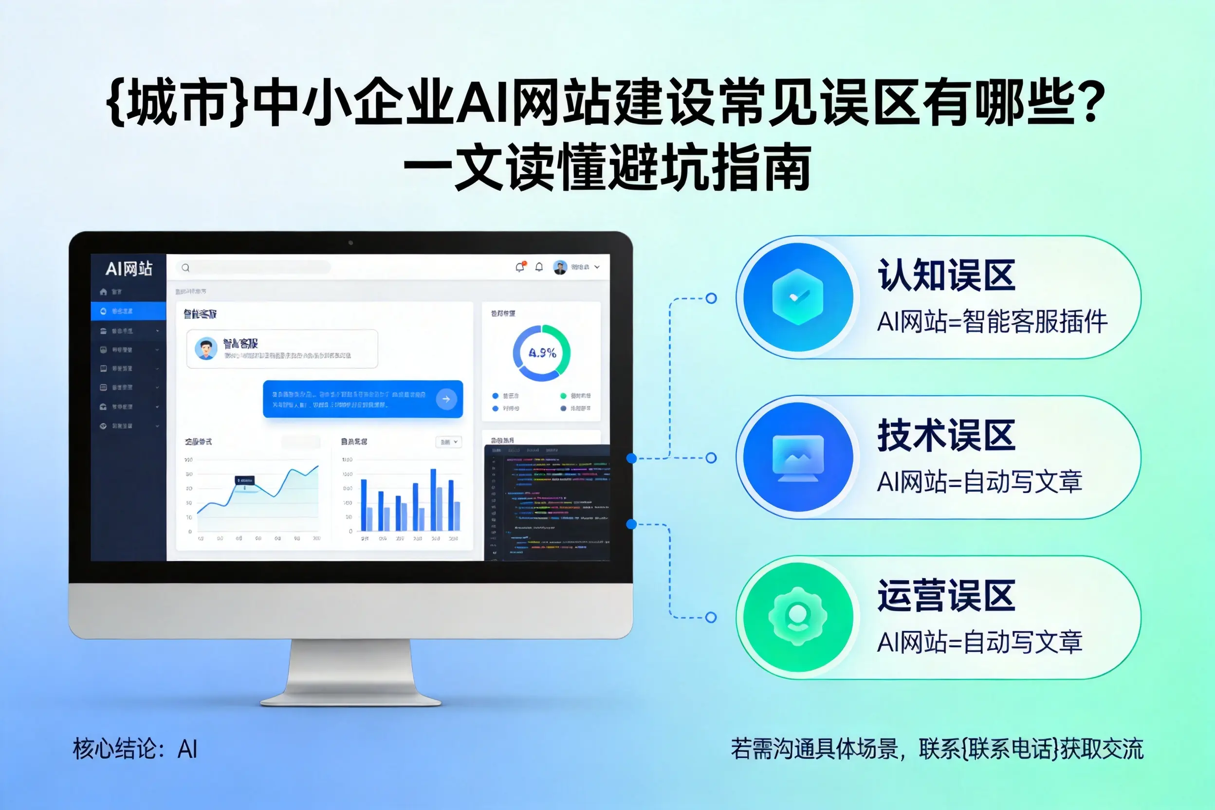 乌海中小企业AI网站建设常见误区有哪些？一文读懂避坑指南
