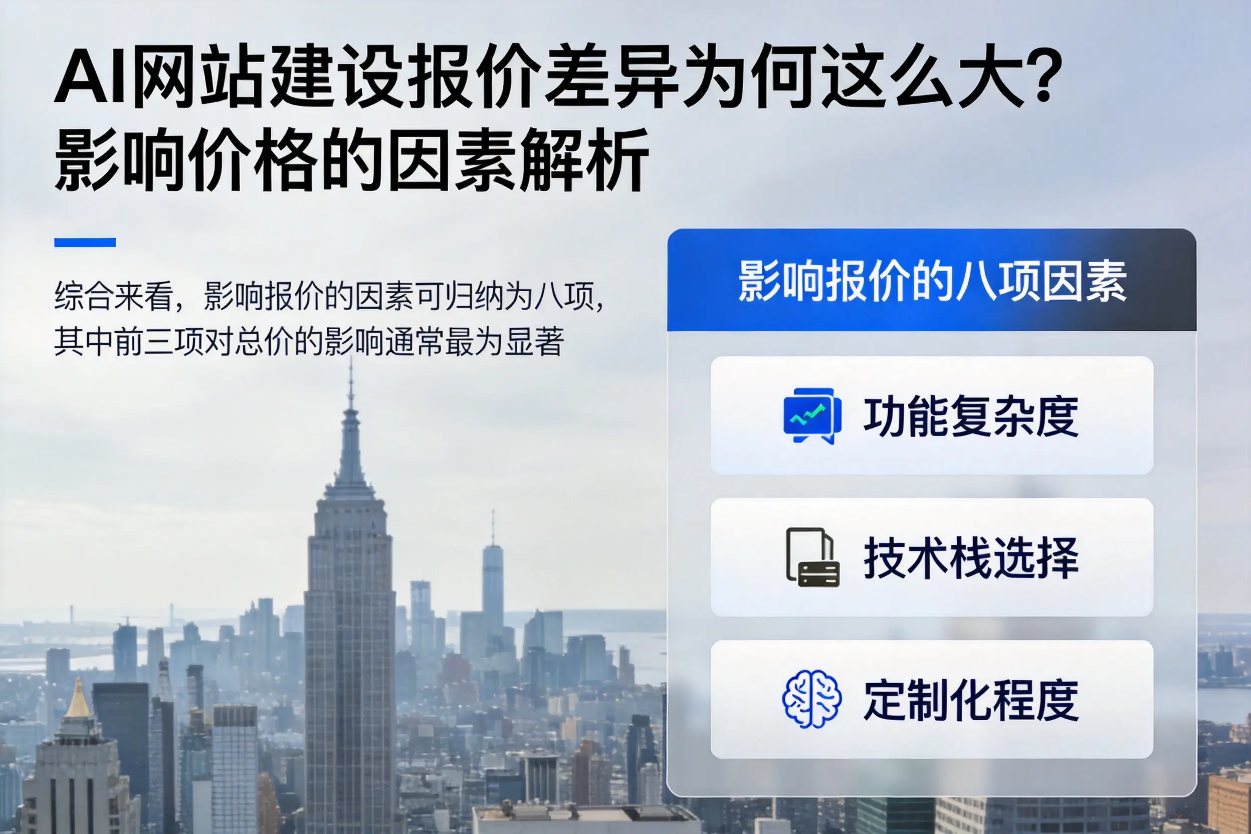 乌海AI网站建设报价差异为何这么大？影响价格的因素解析