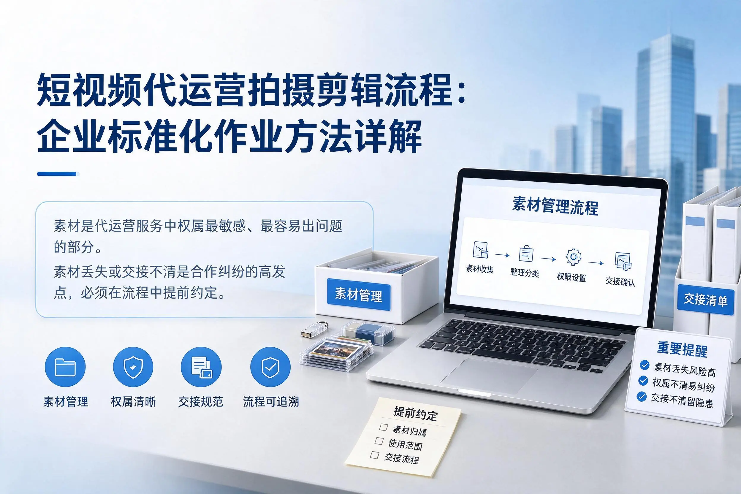 短视频代运营拍摄剪辑流程:乌海企业标准化作业方法详解