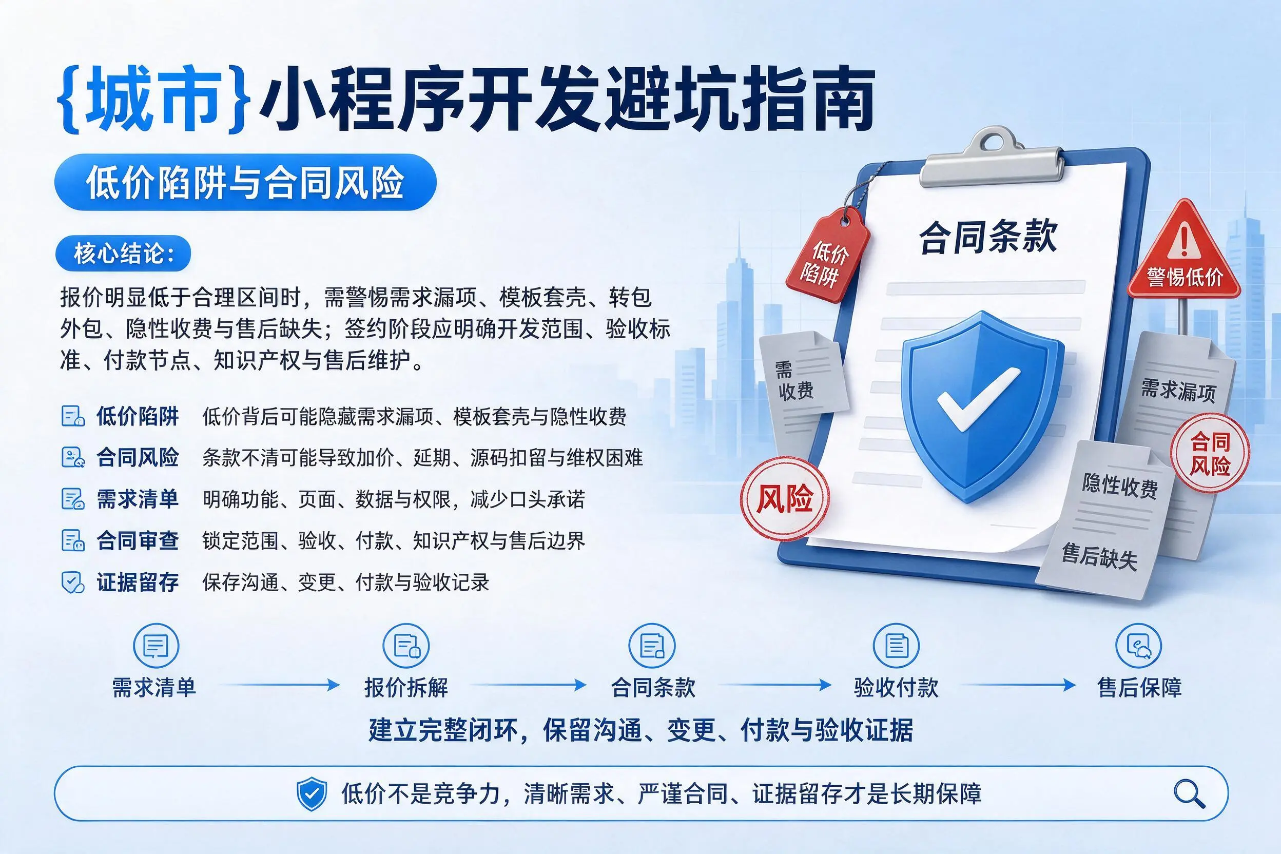 乌海小程序开发避坑指南：低价陷阱与合同风险