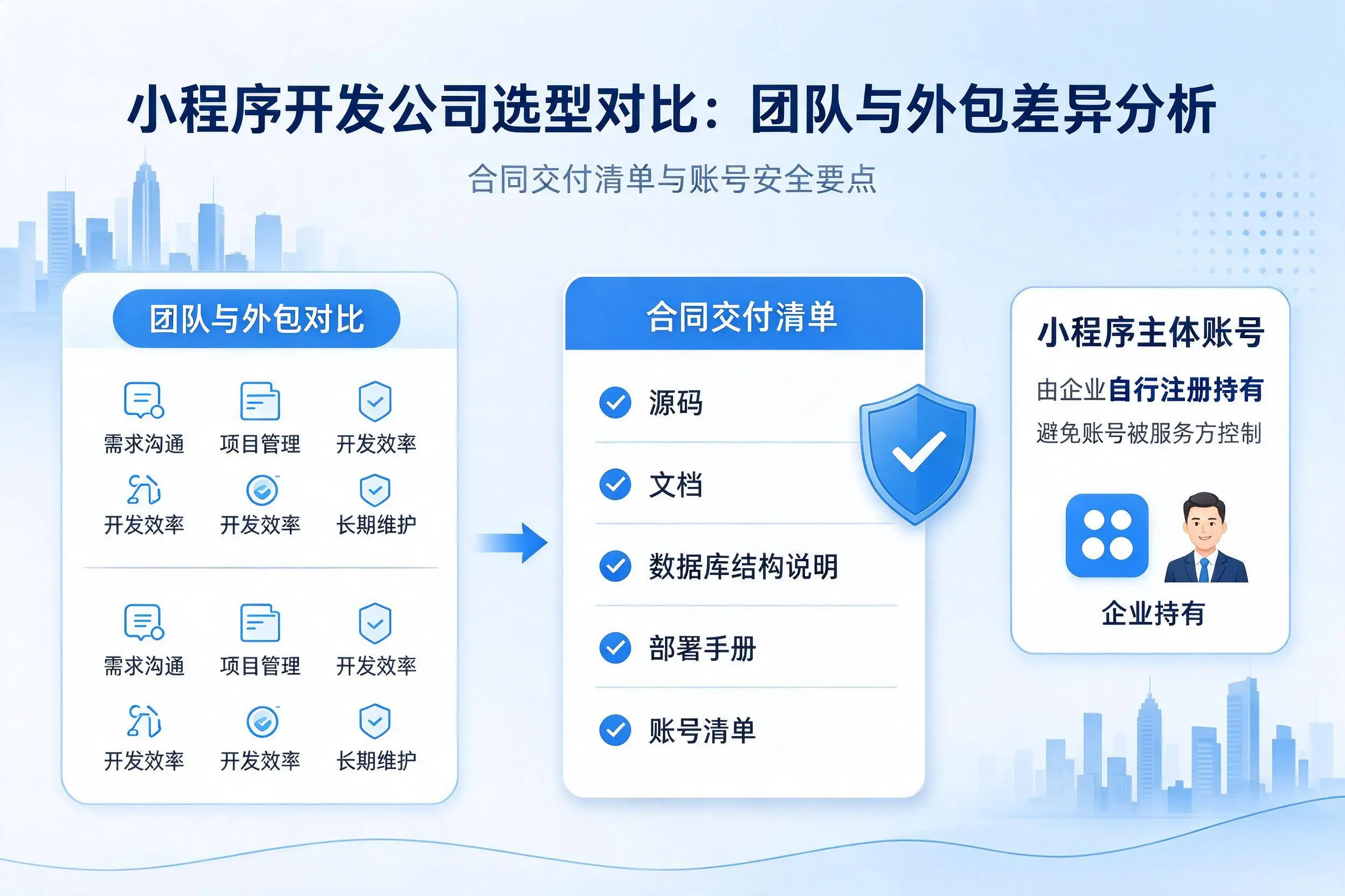 乌海小程序开发公司选型对比：团队与外包差异分析