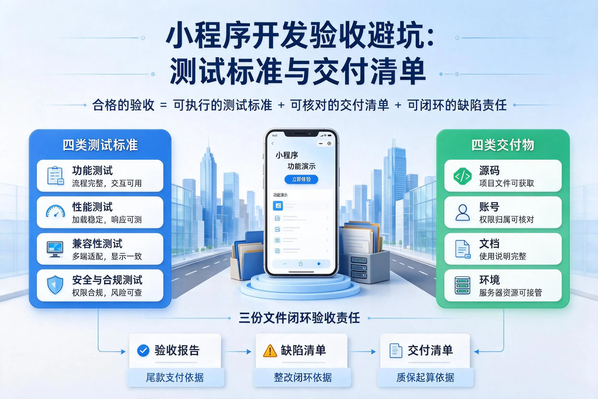 乌海小程序开发验收避坑:测试标准与交付清单