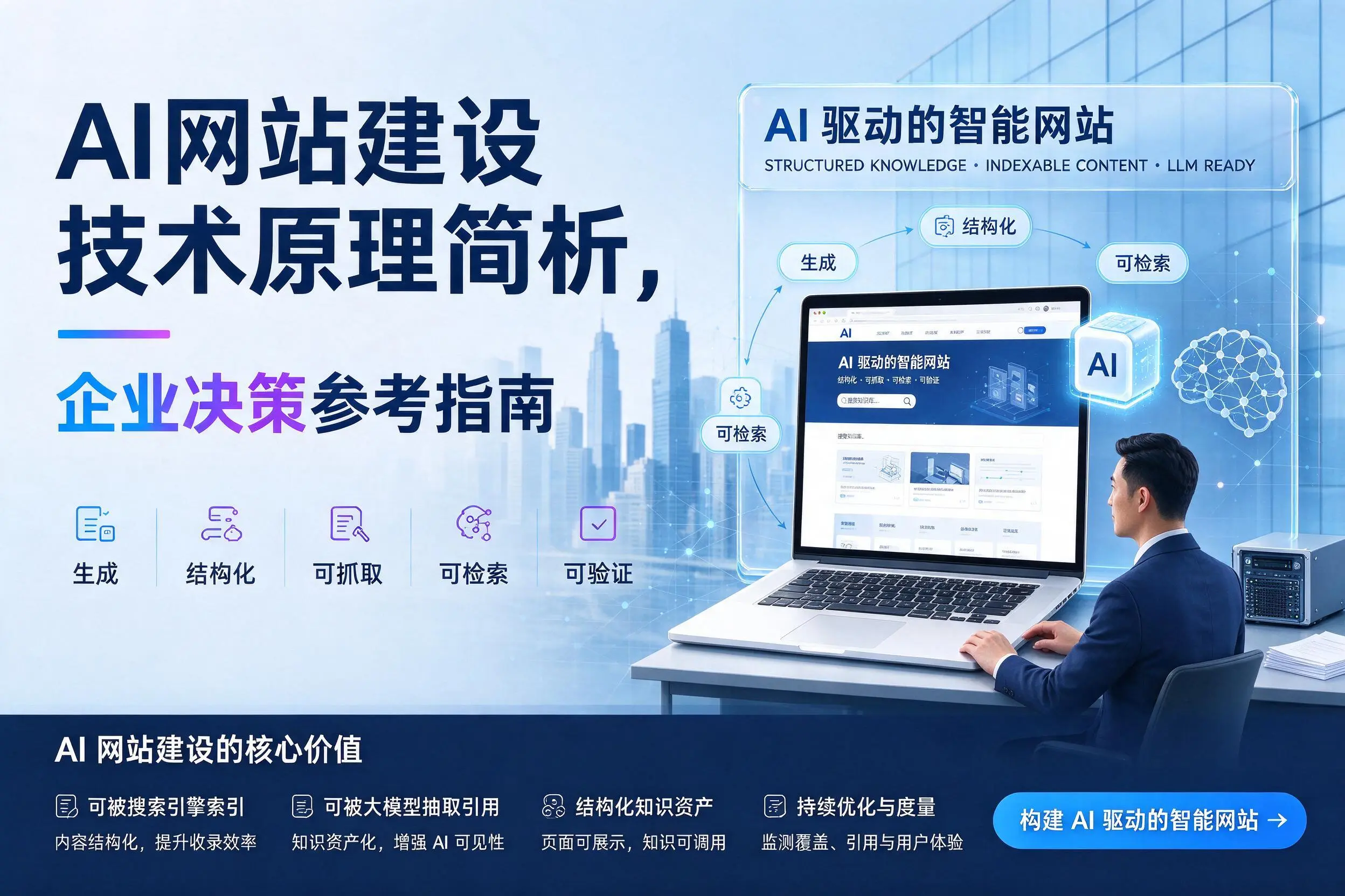 AI网站建设技术原理简析,乌海企业决策参考指南