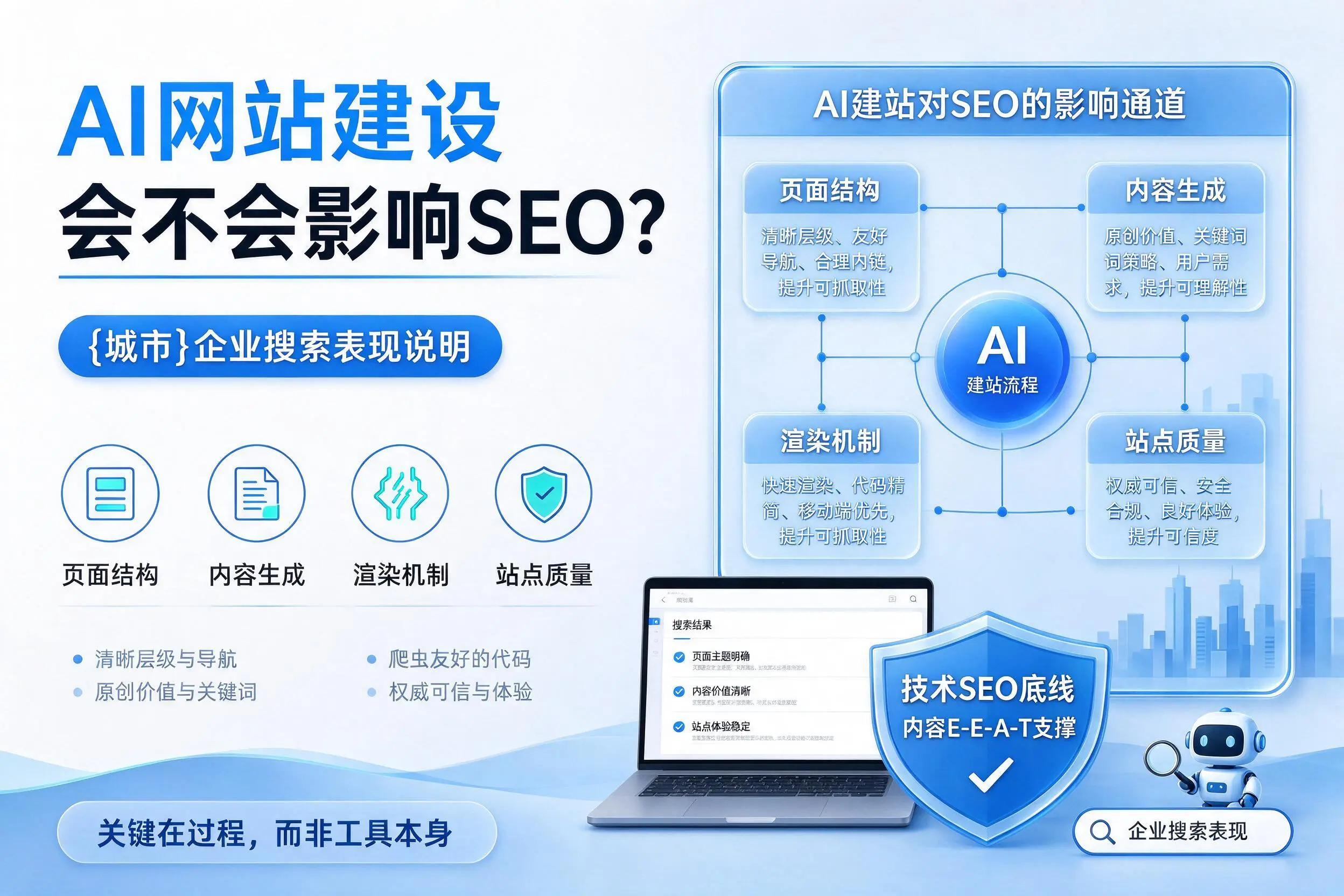 AI网站建设会不会影响SEO？乌海企业搜索表现说明