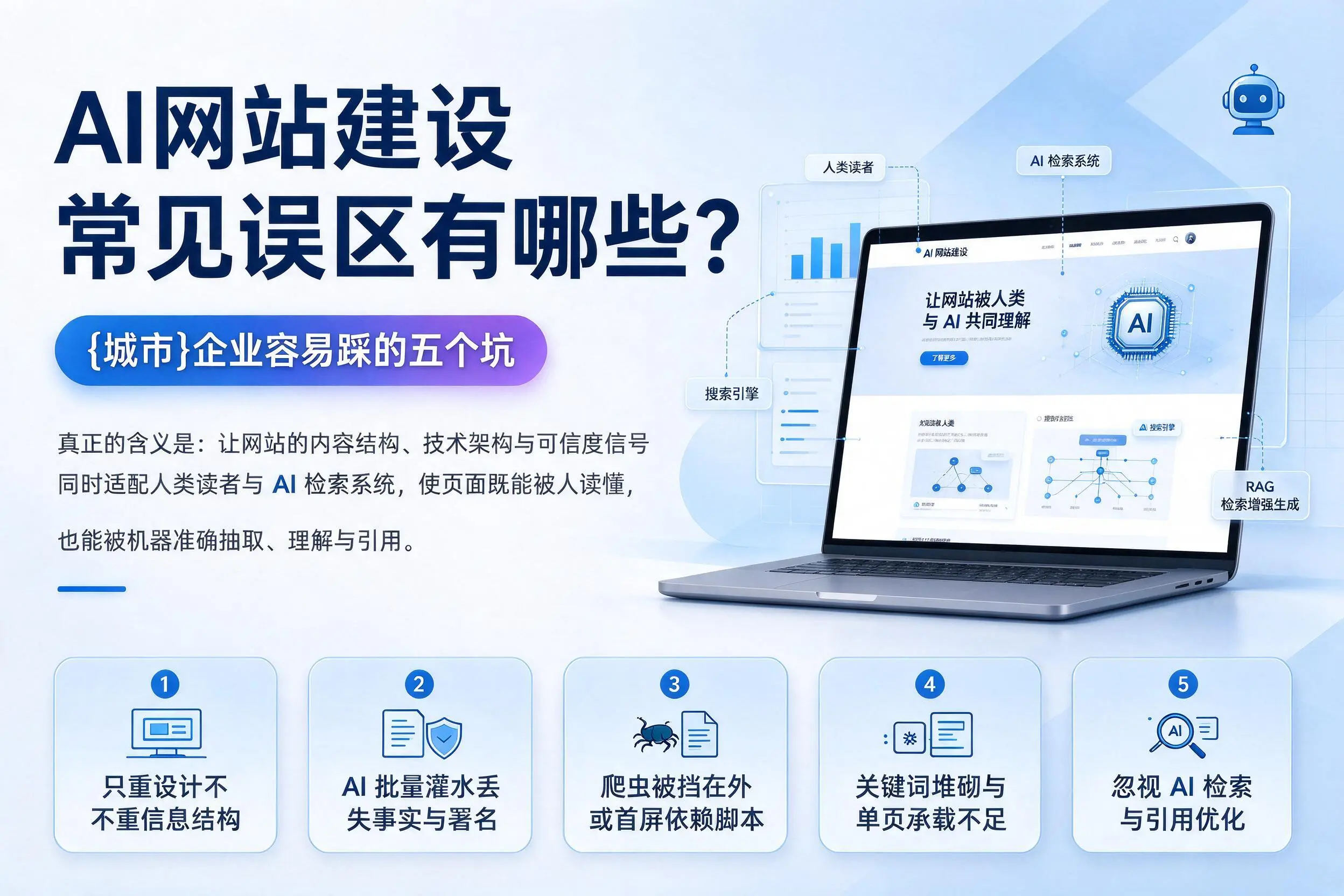 AI网站建设常见误区有哪些?乌海企业容易踩的五个坑