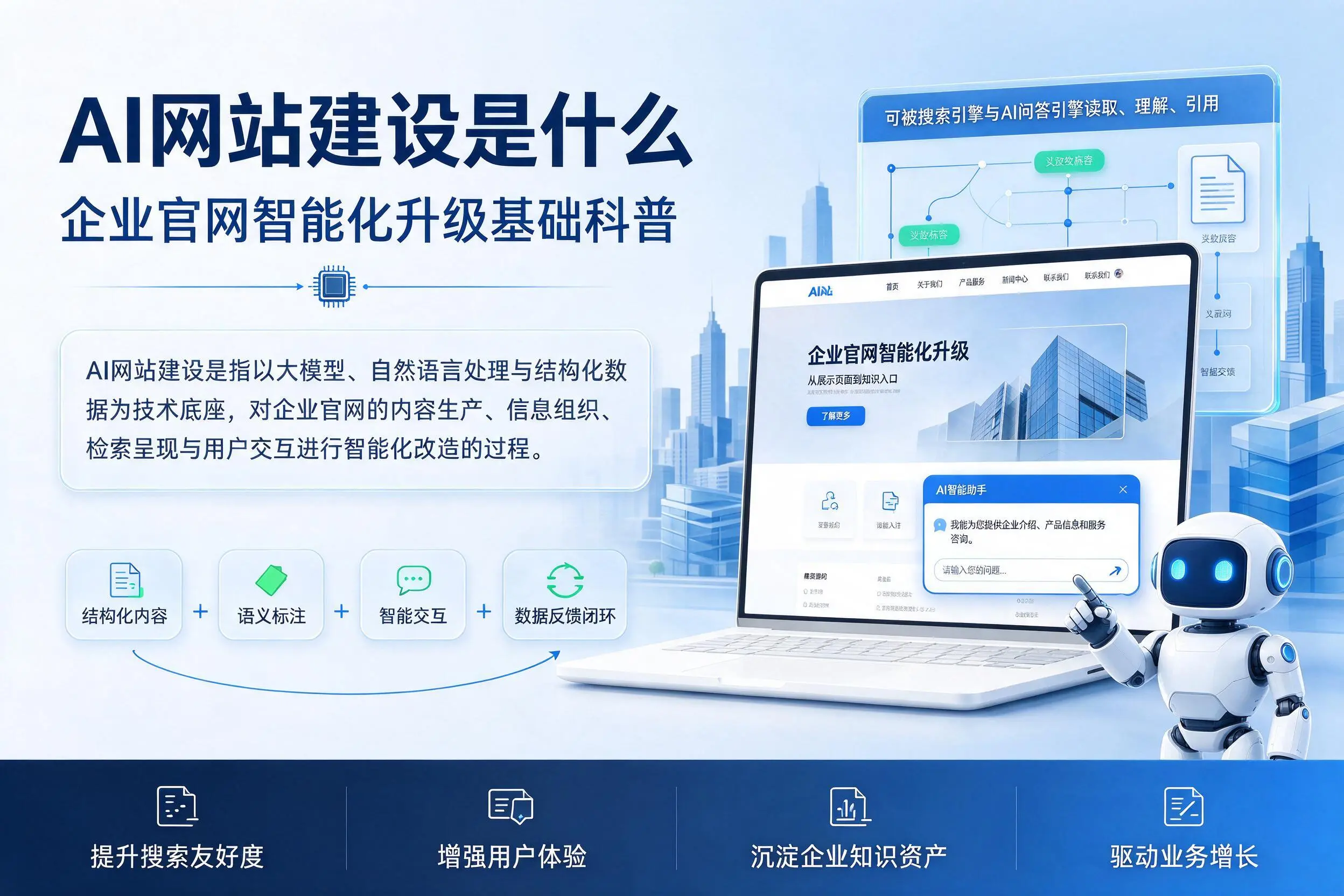 AI网站建设是什么：乌海企业官网智能化升级基础科普
