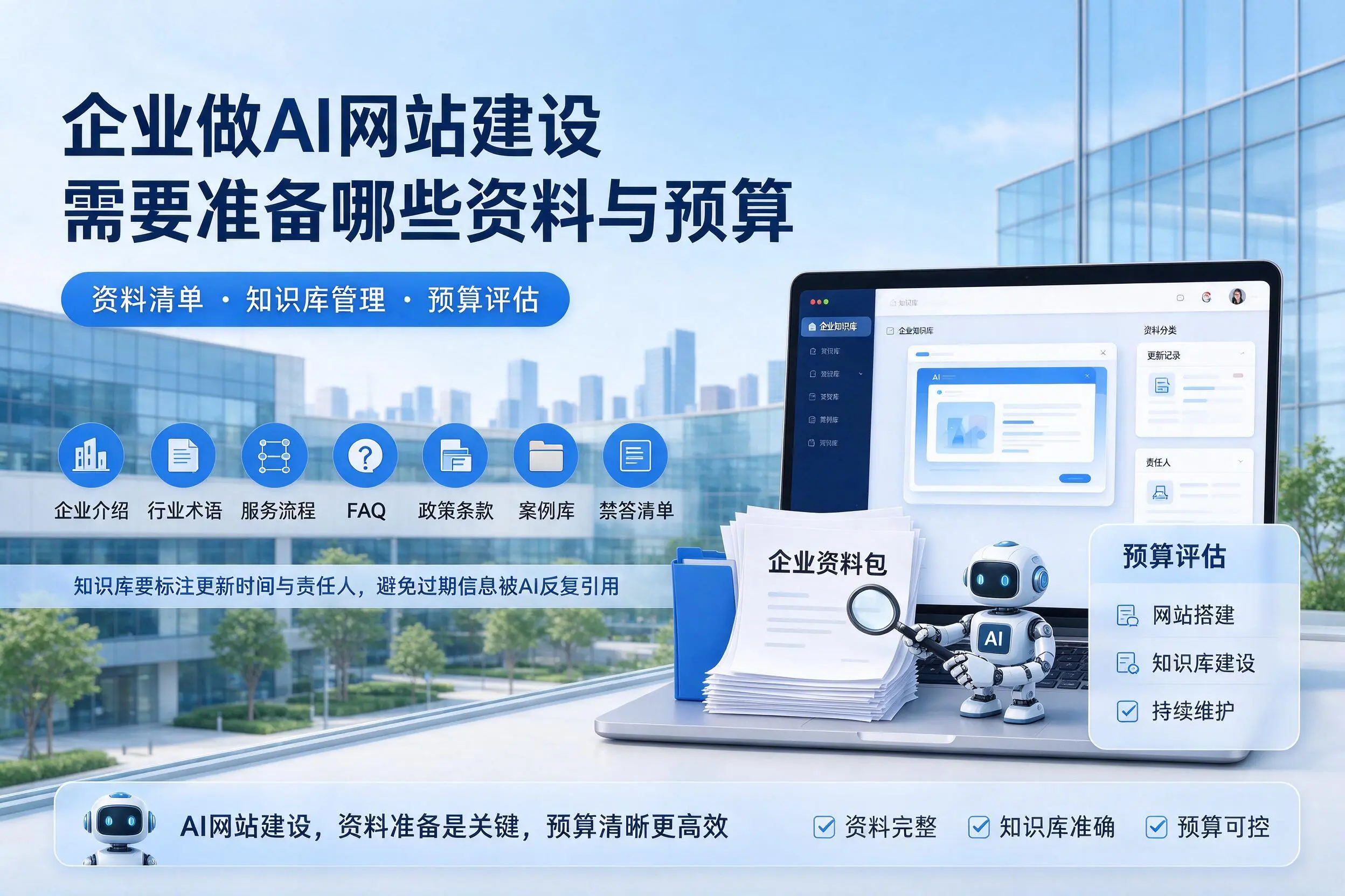 乌海企业做AI网站建设需要准备哪些资料与预算