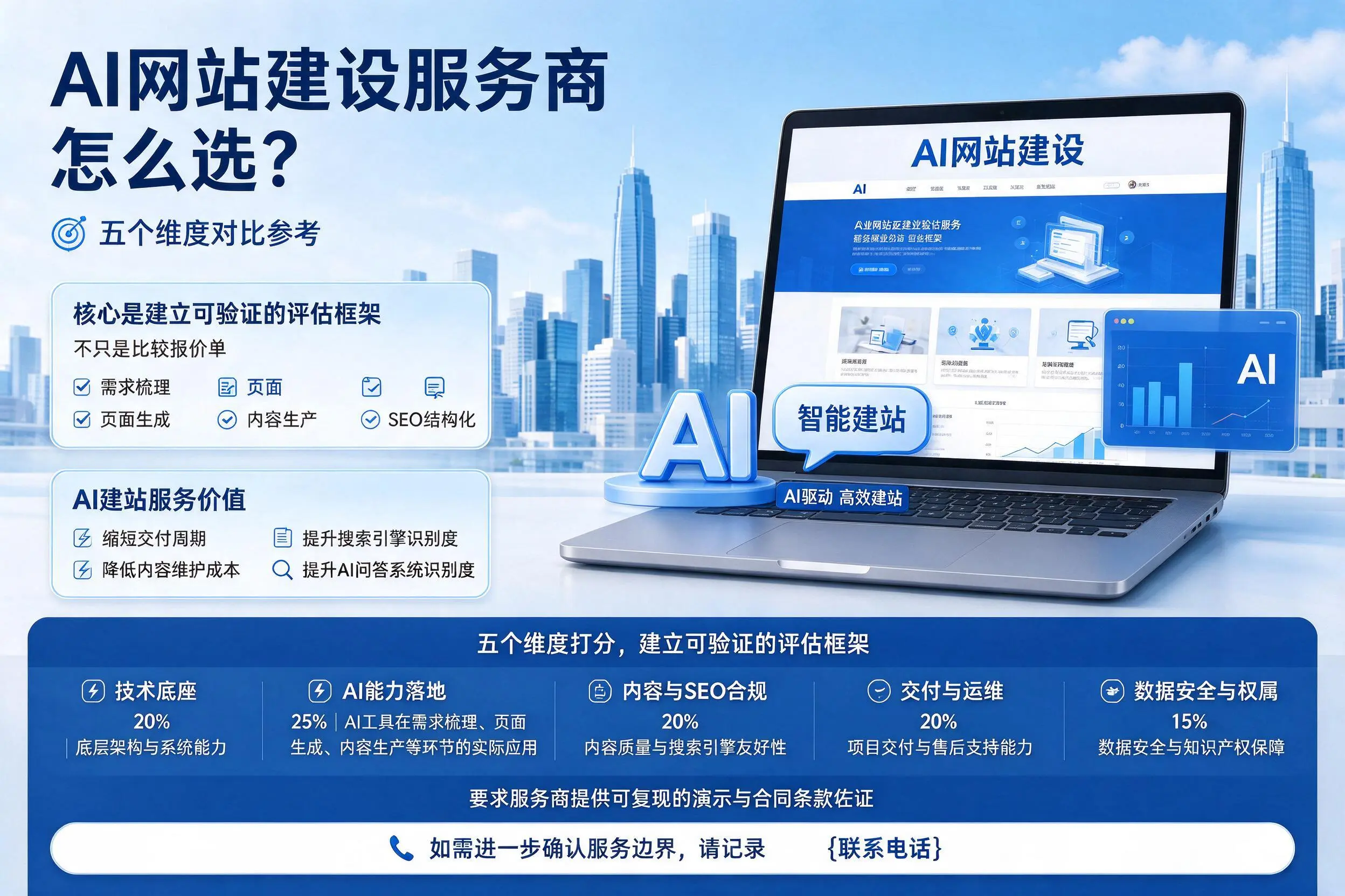 乌海AI网站建设服务商怎么选?五个维度对比参考