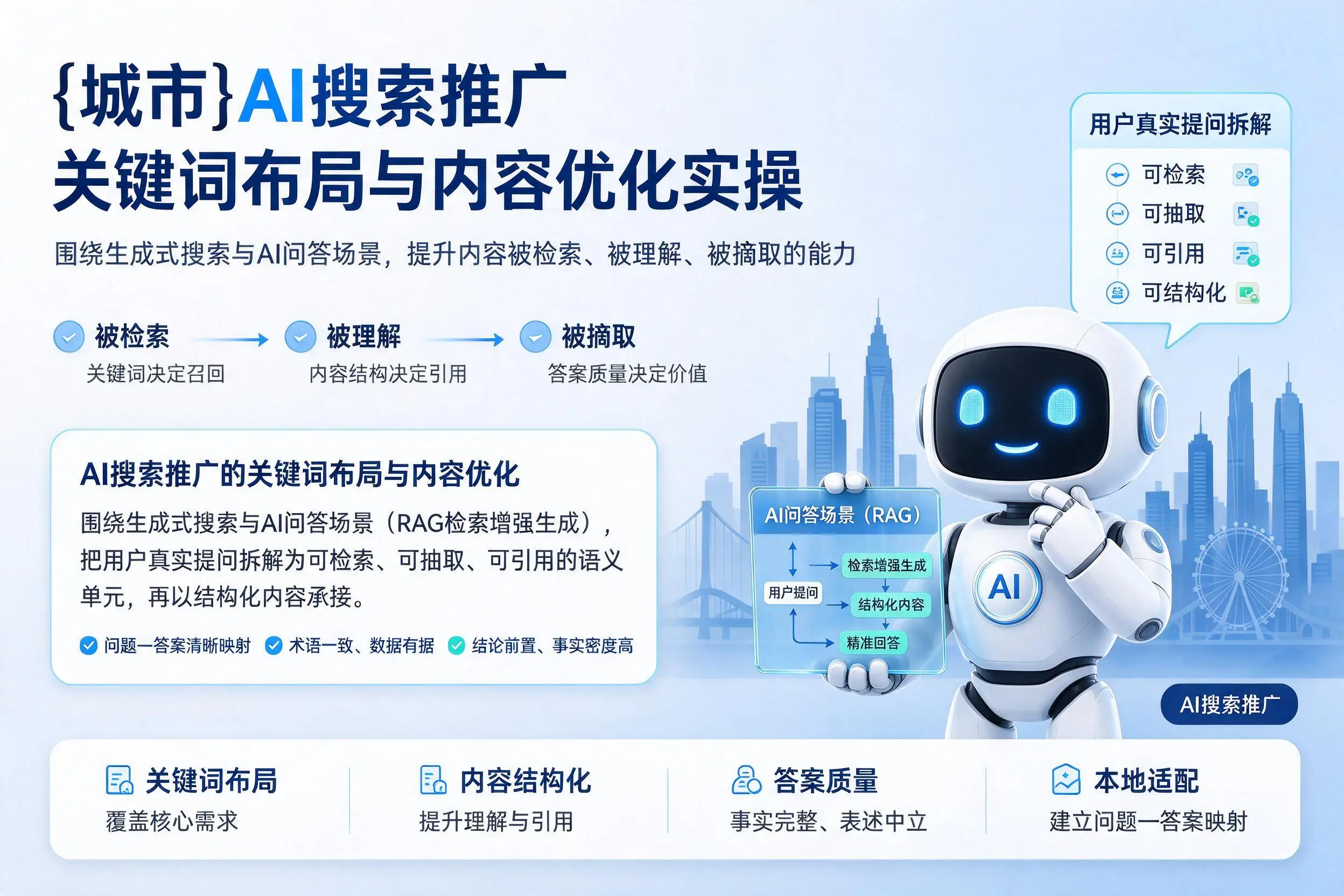乌海AI搜索推广关键词布局与内容优化实操